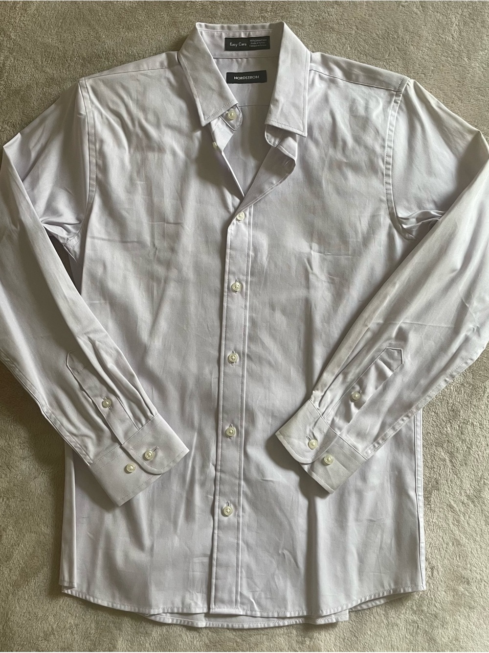 Nordstrom White Boys' Dress Shirt - Long Sleeve Button-Up
